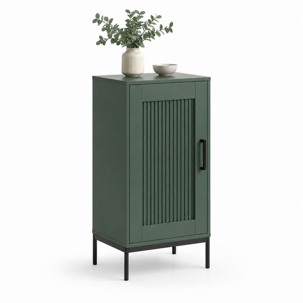 Sideboard Grün aus MDF mit Stahltür 60 x 40 x 100 cm